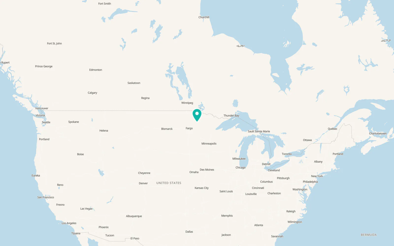 Map of Bagley