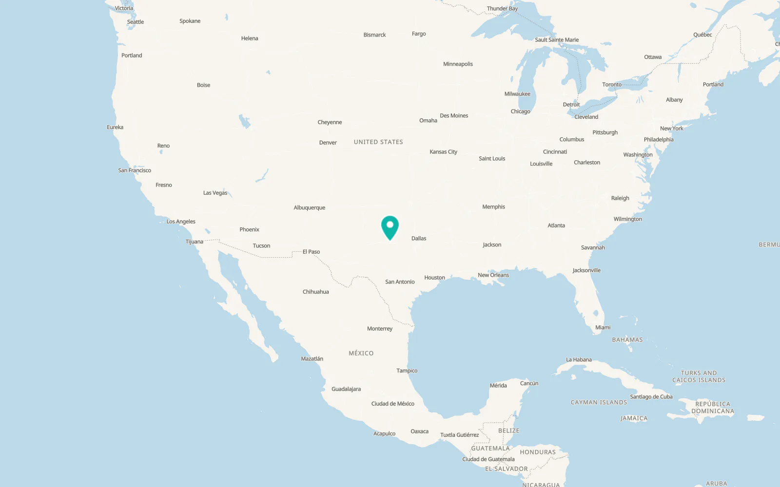 Map of Baird