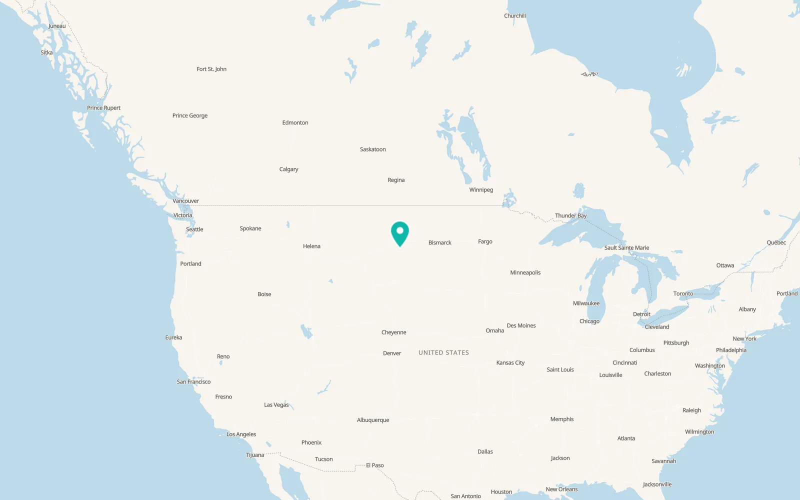 Map of Baker