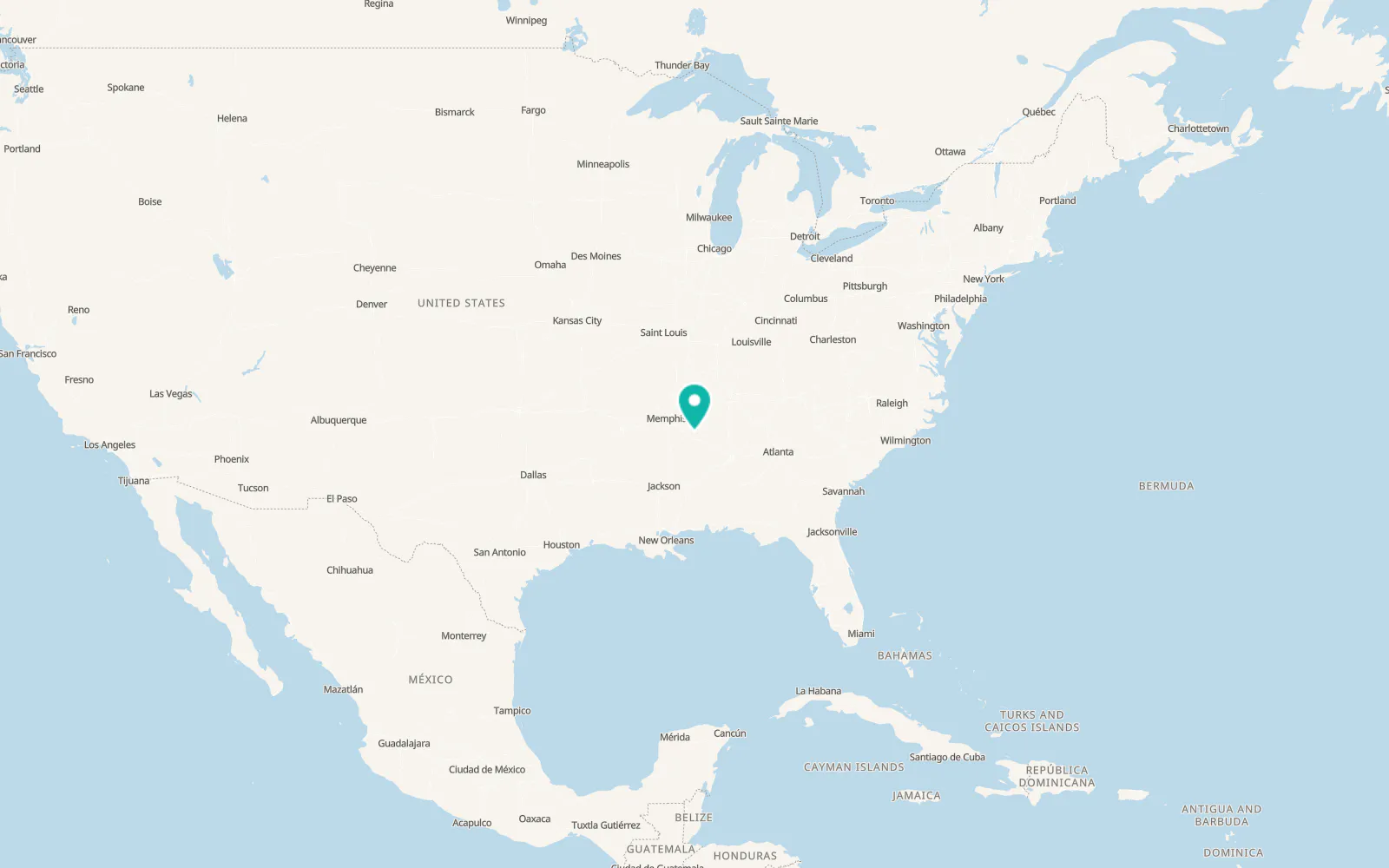 Map of Baldwyn