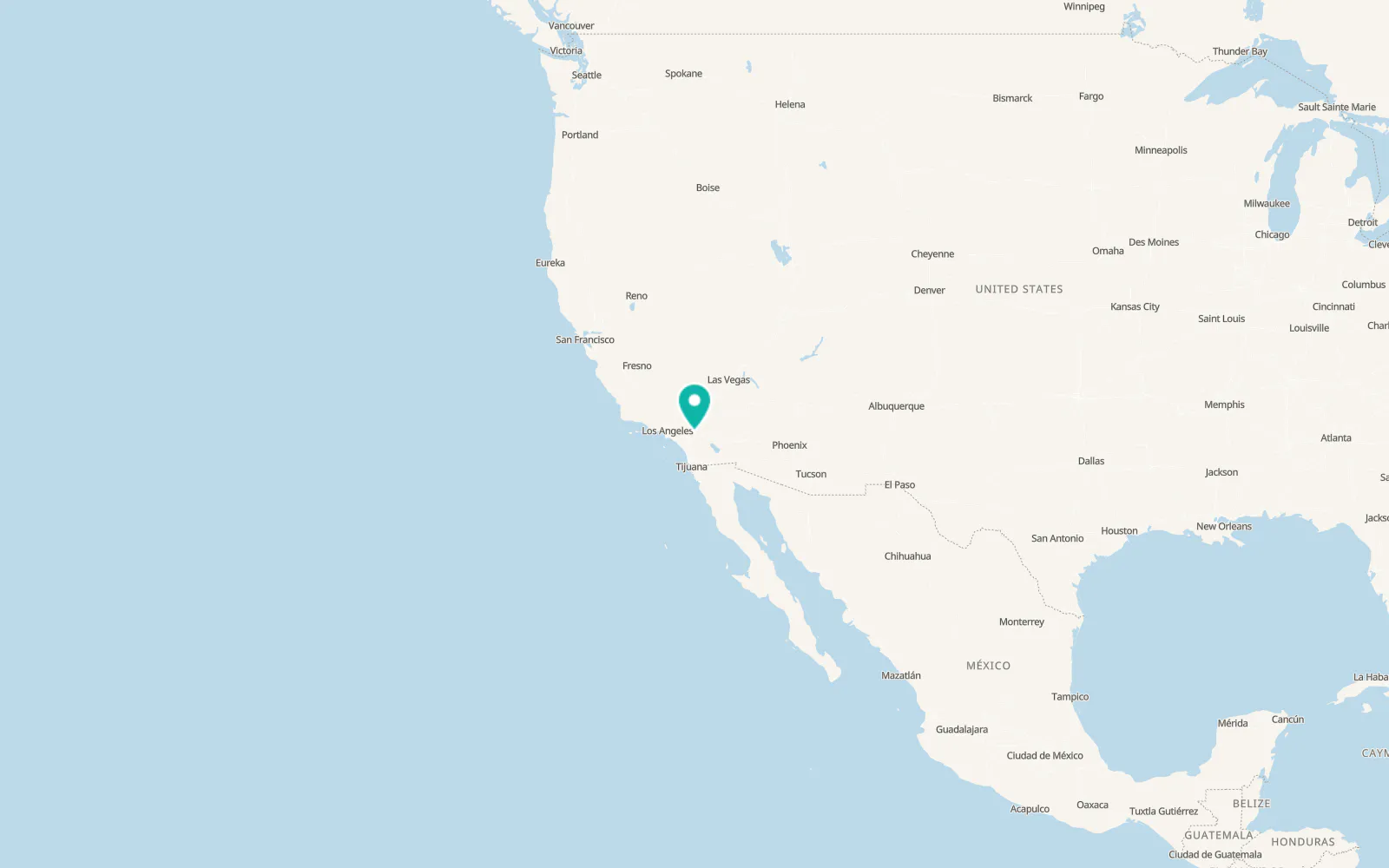 Map of Banning