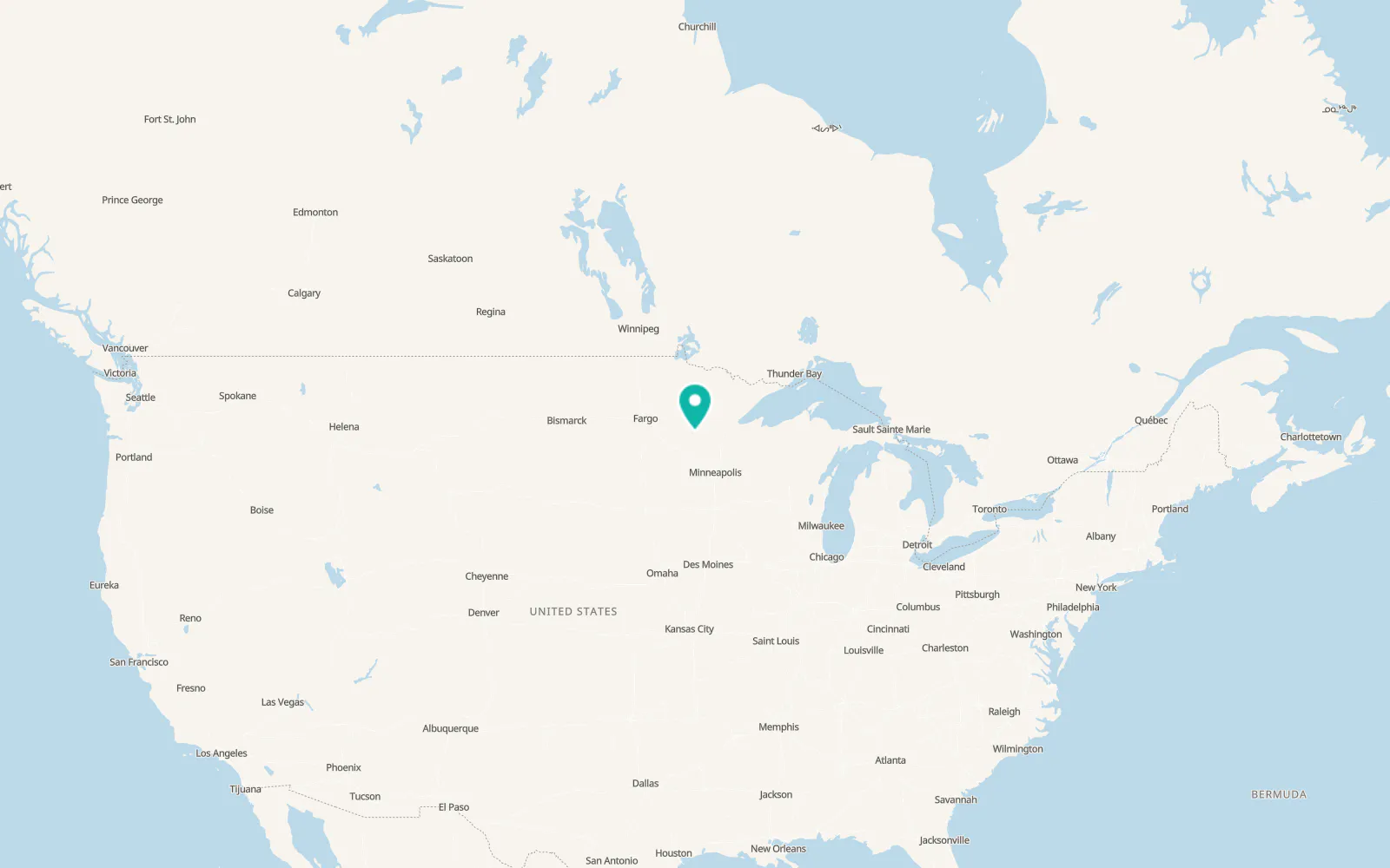 Map of Baxter