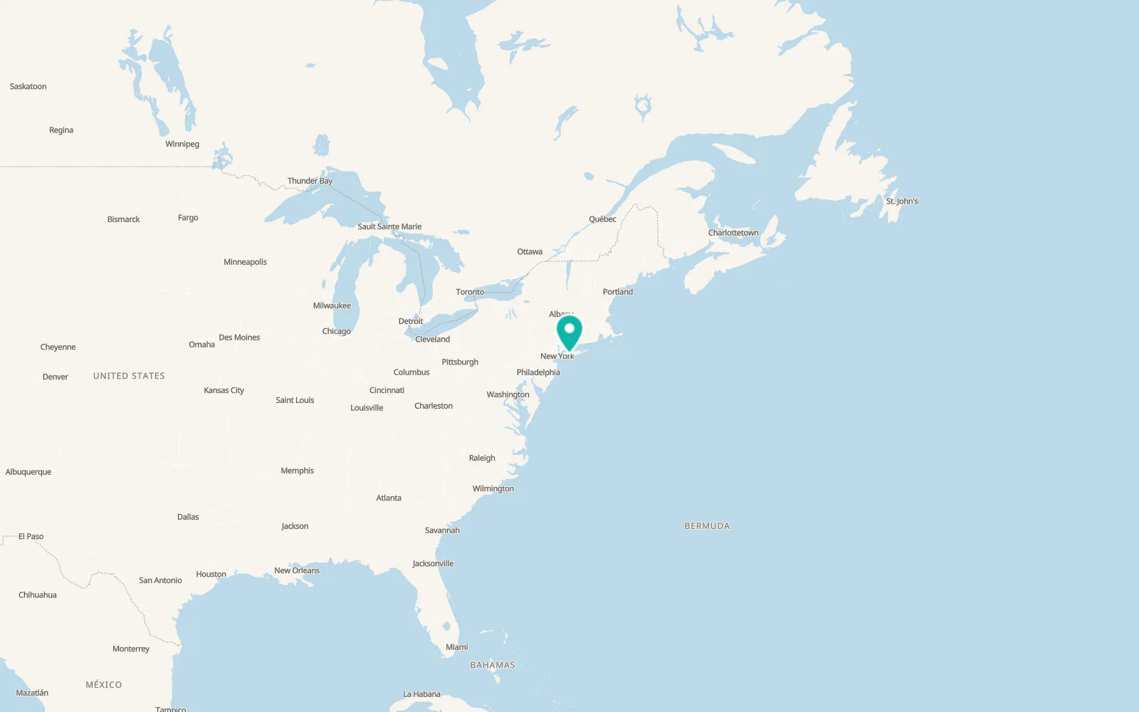 Map of Bay Shore