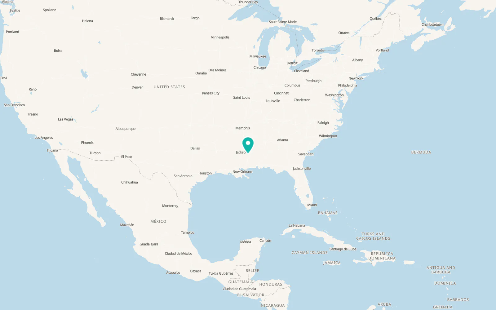Map of Bay Springs