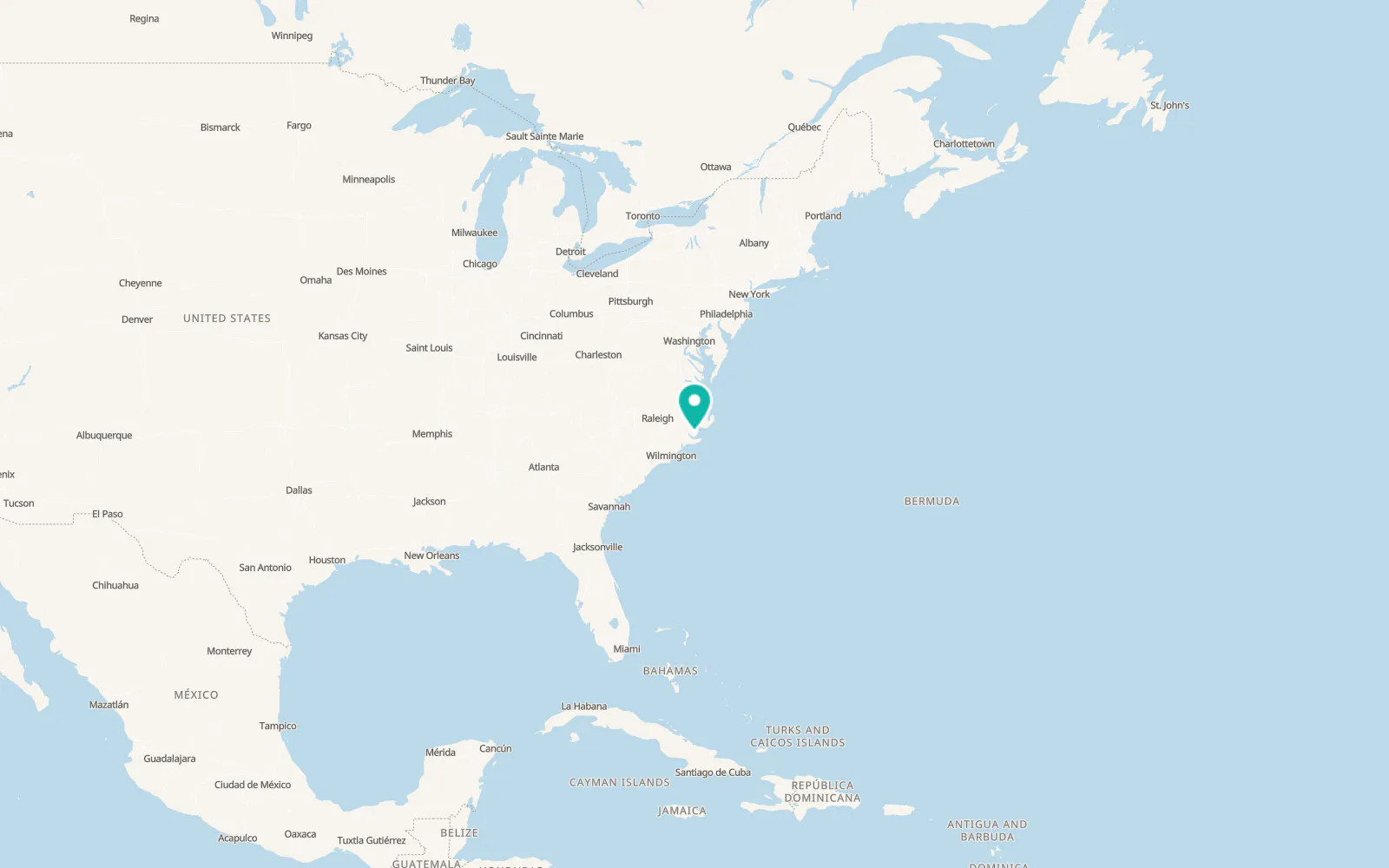 Map of Bayboro