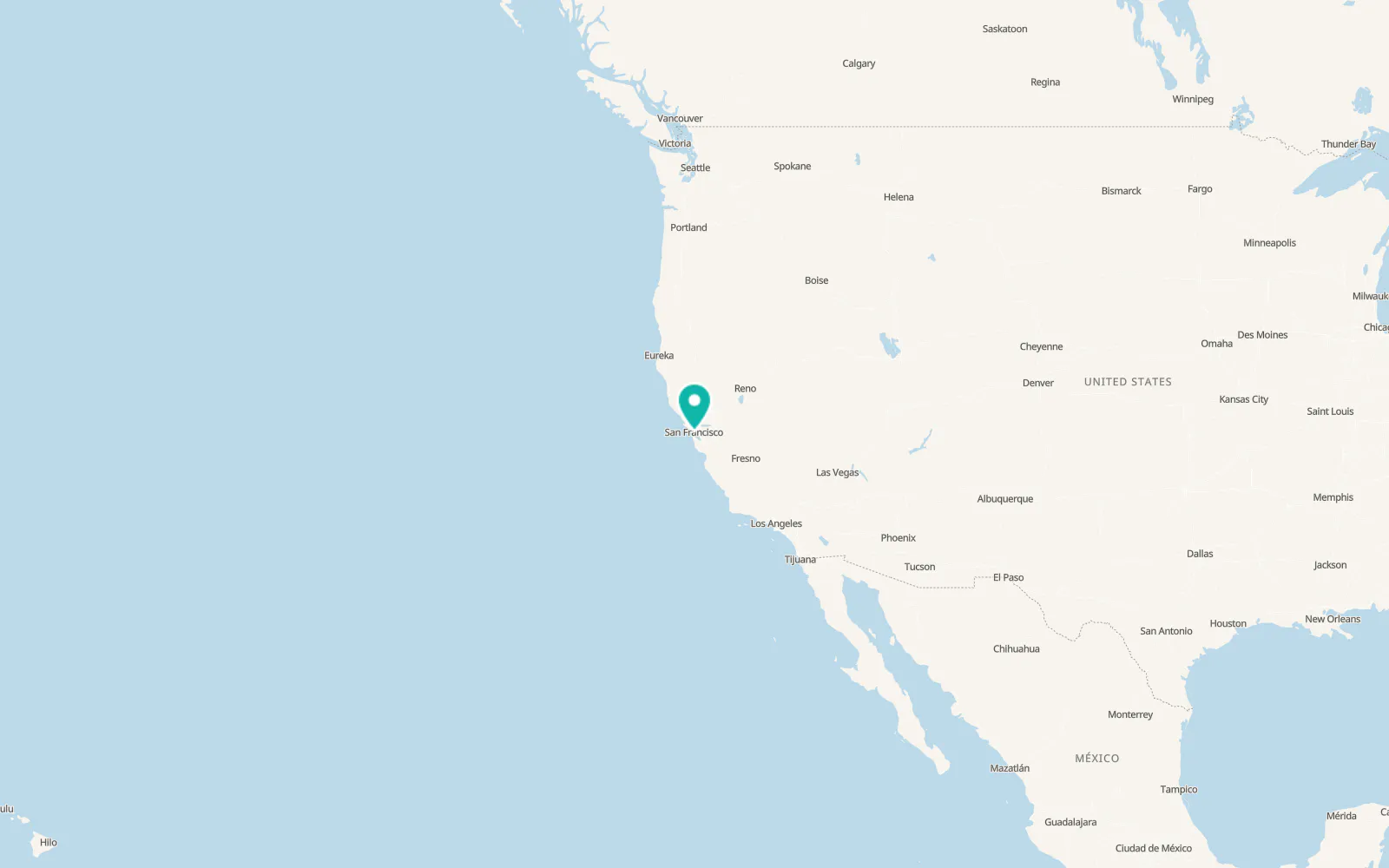 Map of Bayview-Hunters Point