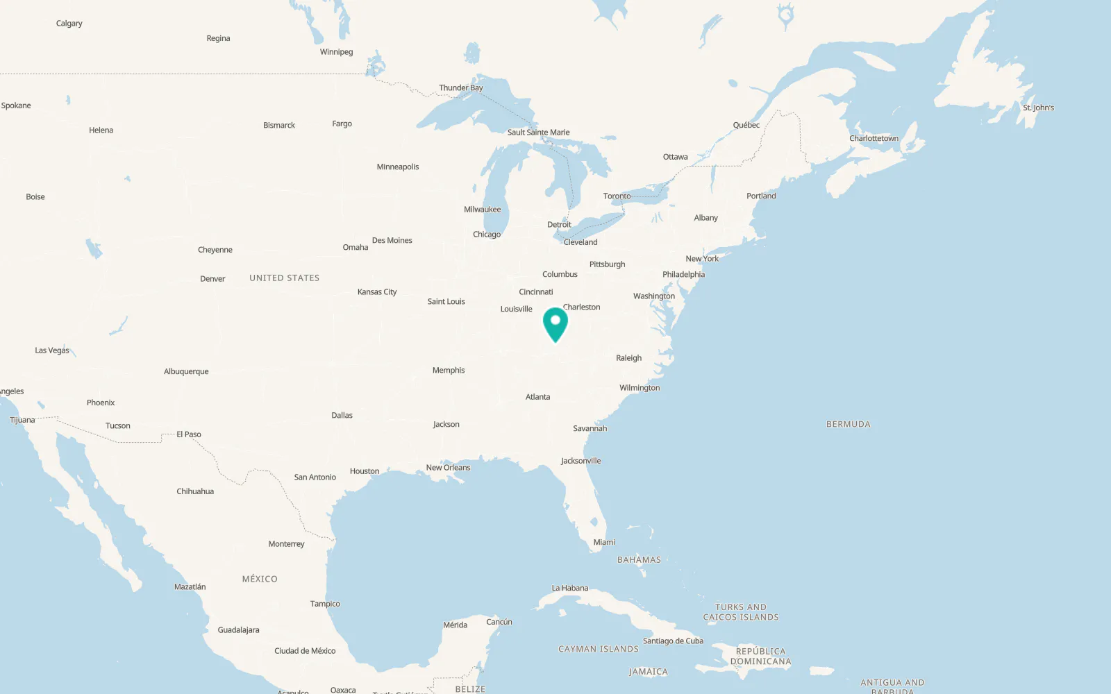 Map of Bean Station