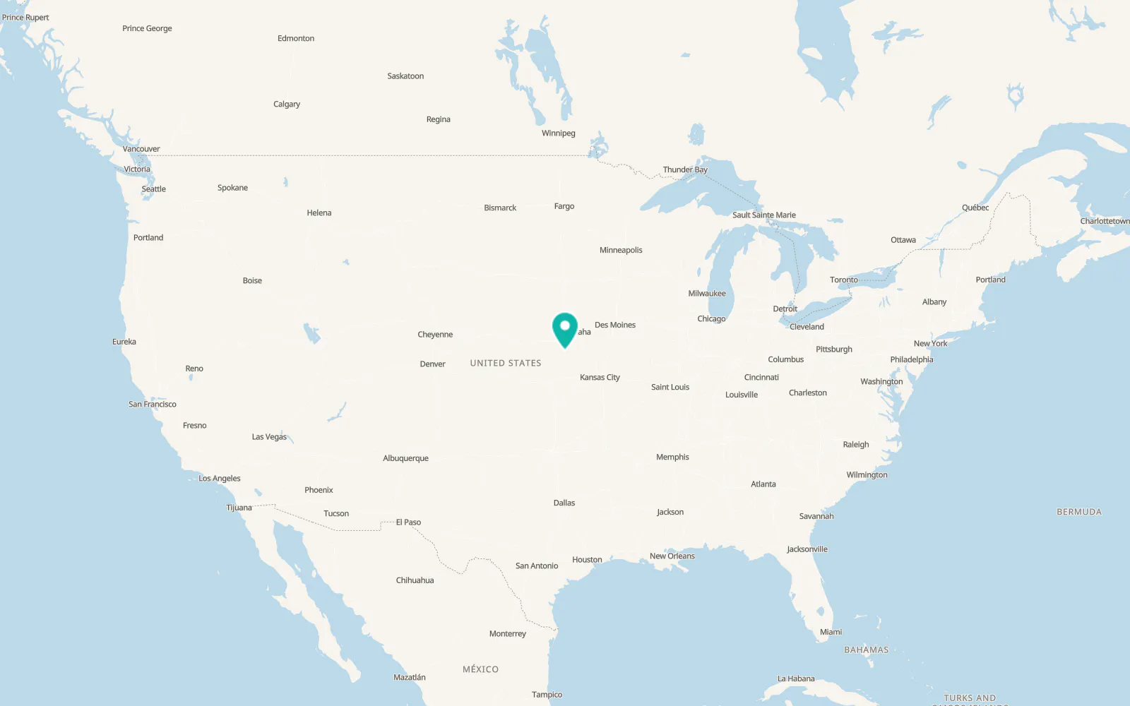 Map of Beatrice