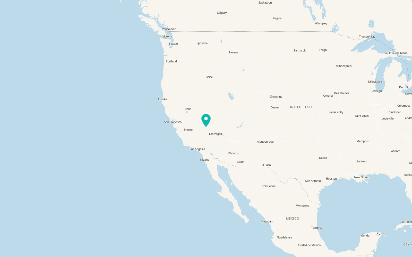 Map of Beatty
