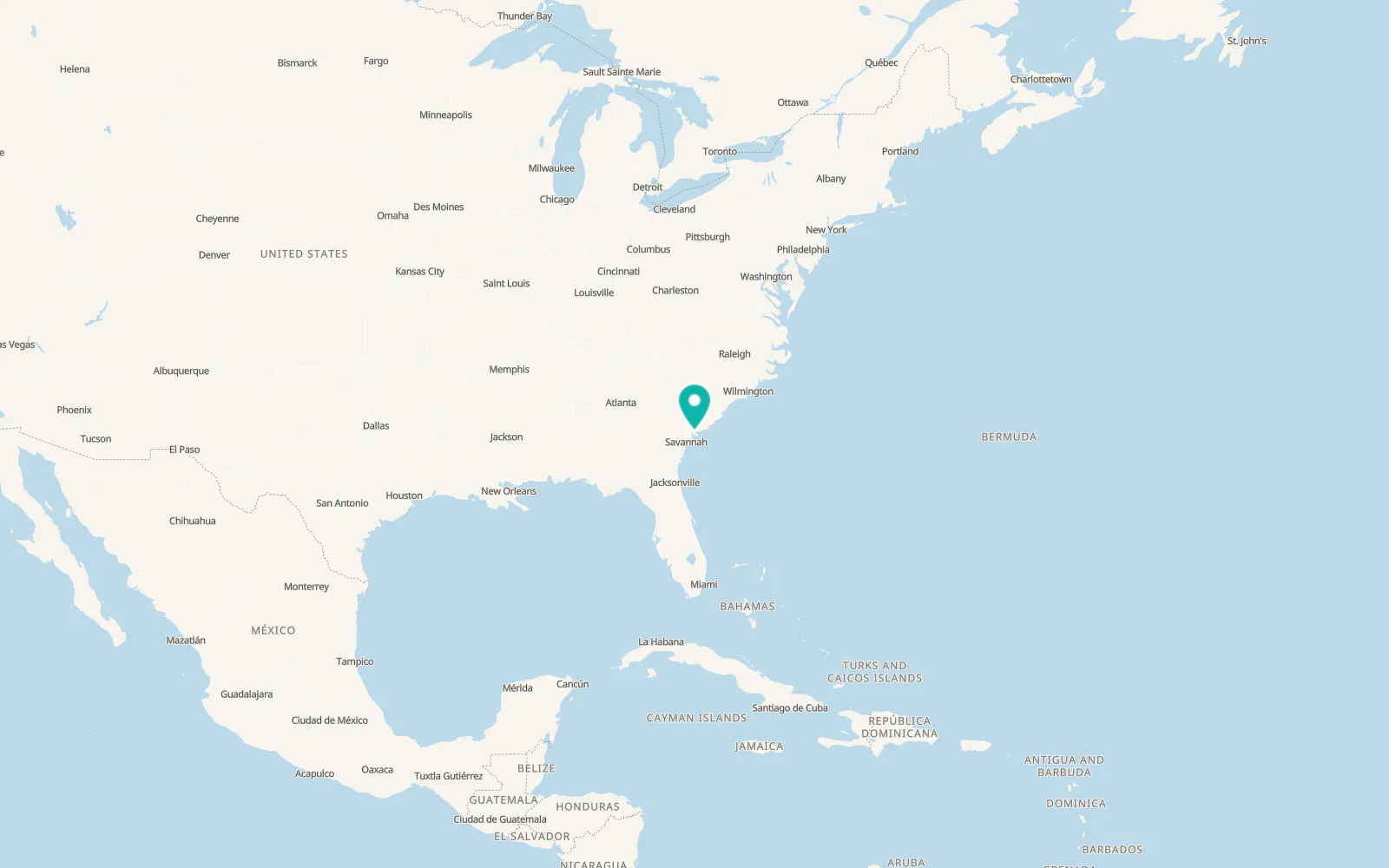 Map of Beaufort