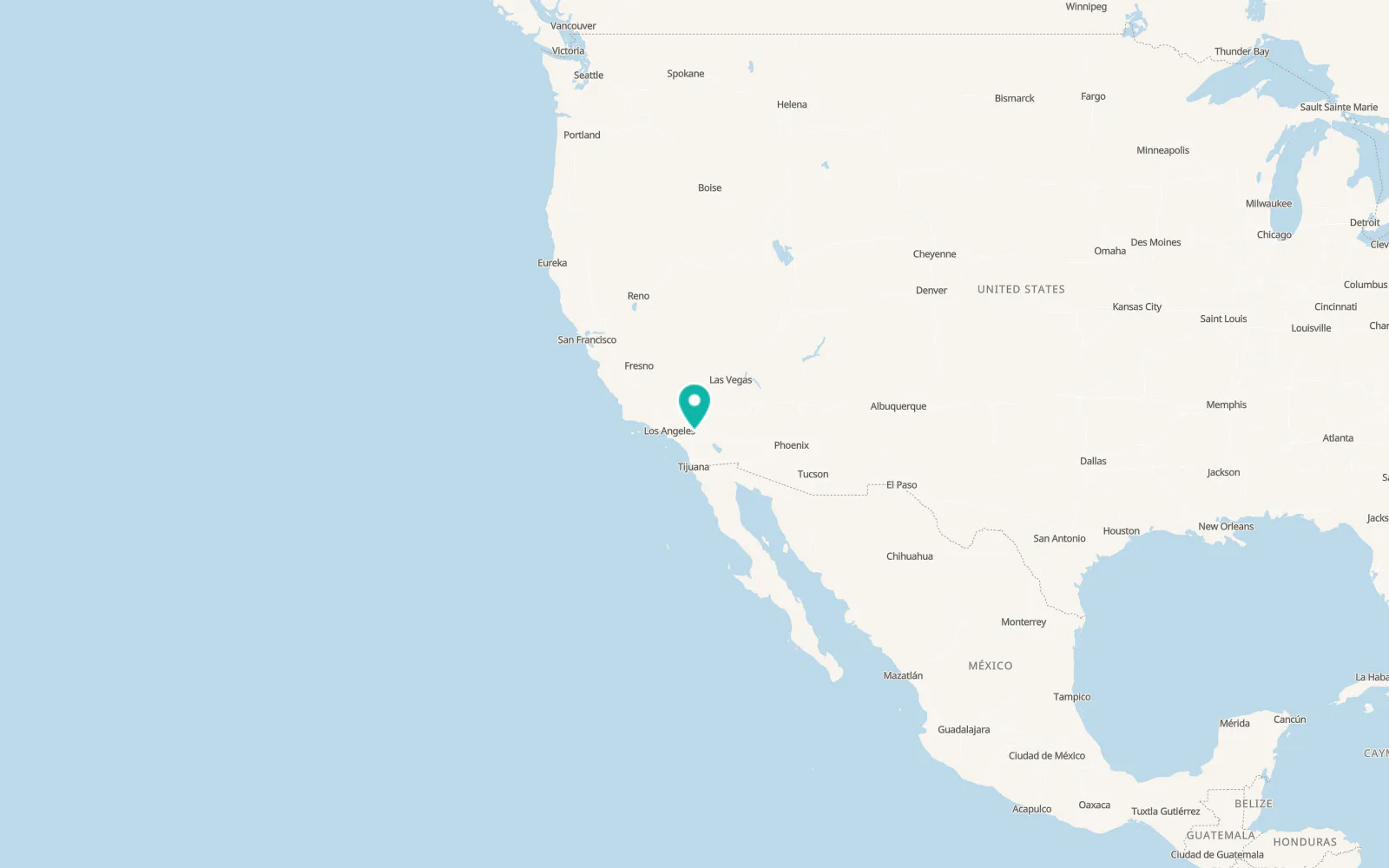Map of Beaumont