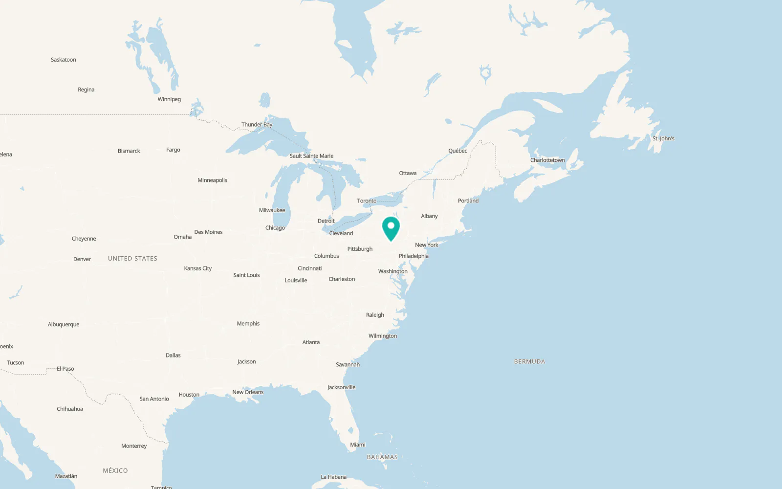 Map of Beaver Springs