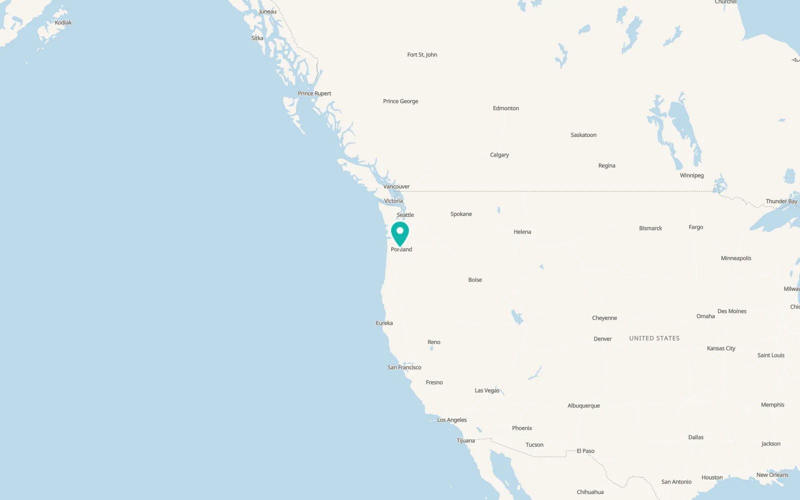 Map of Beaverton