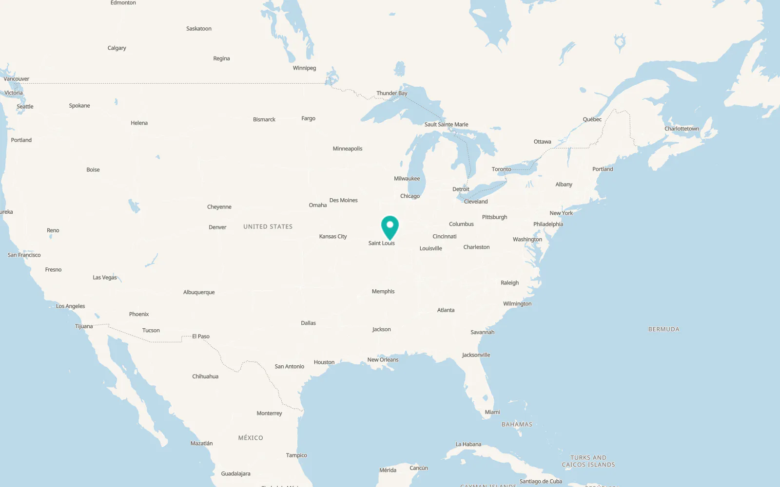 Map of Beckemeyer