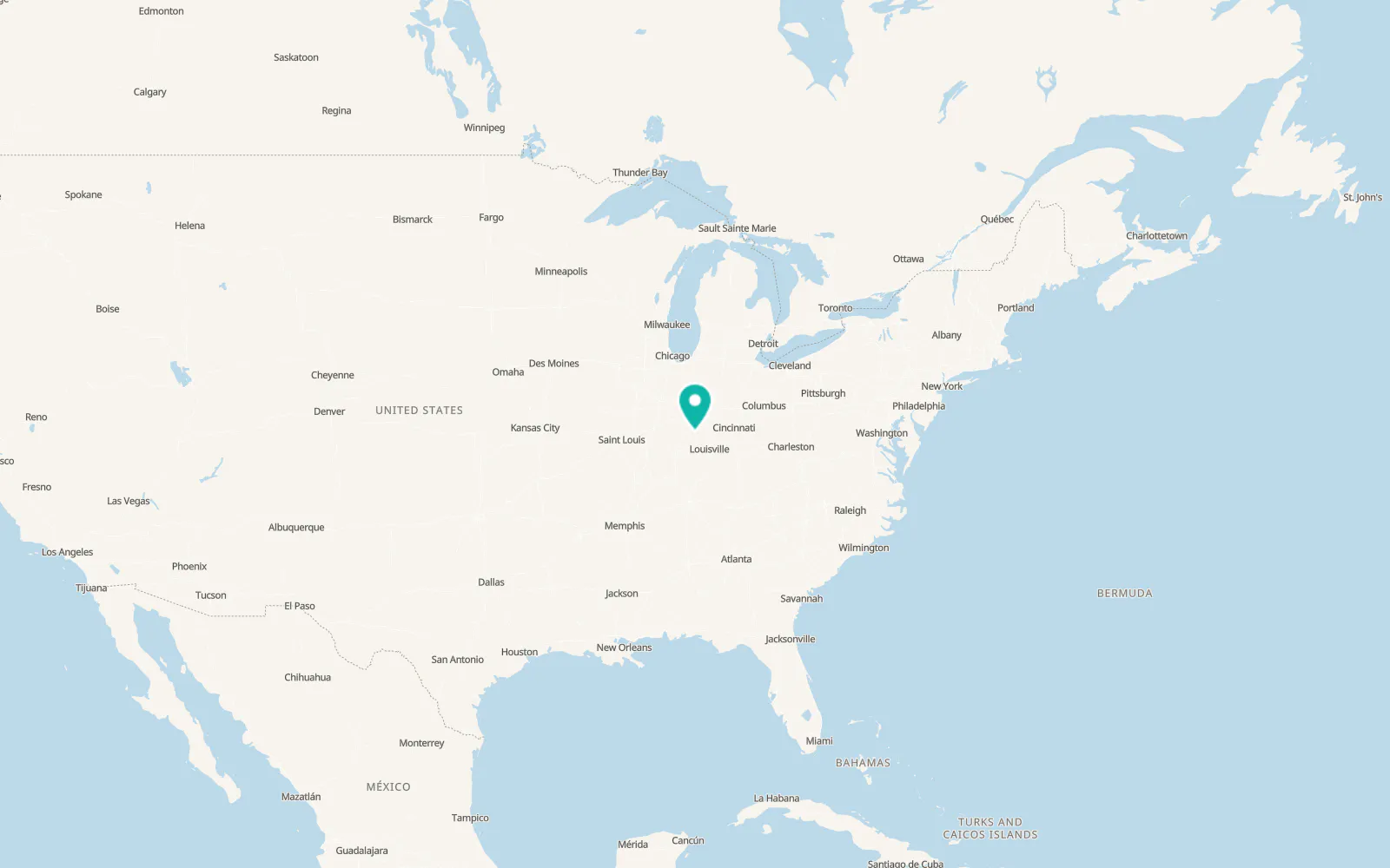 Map of Bedford