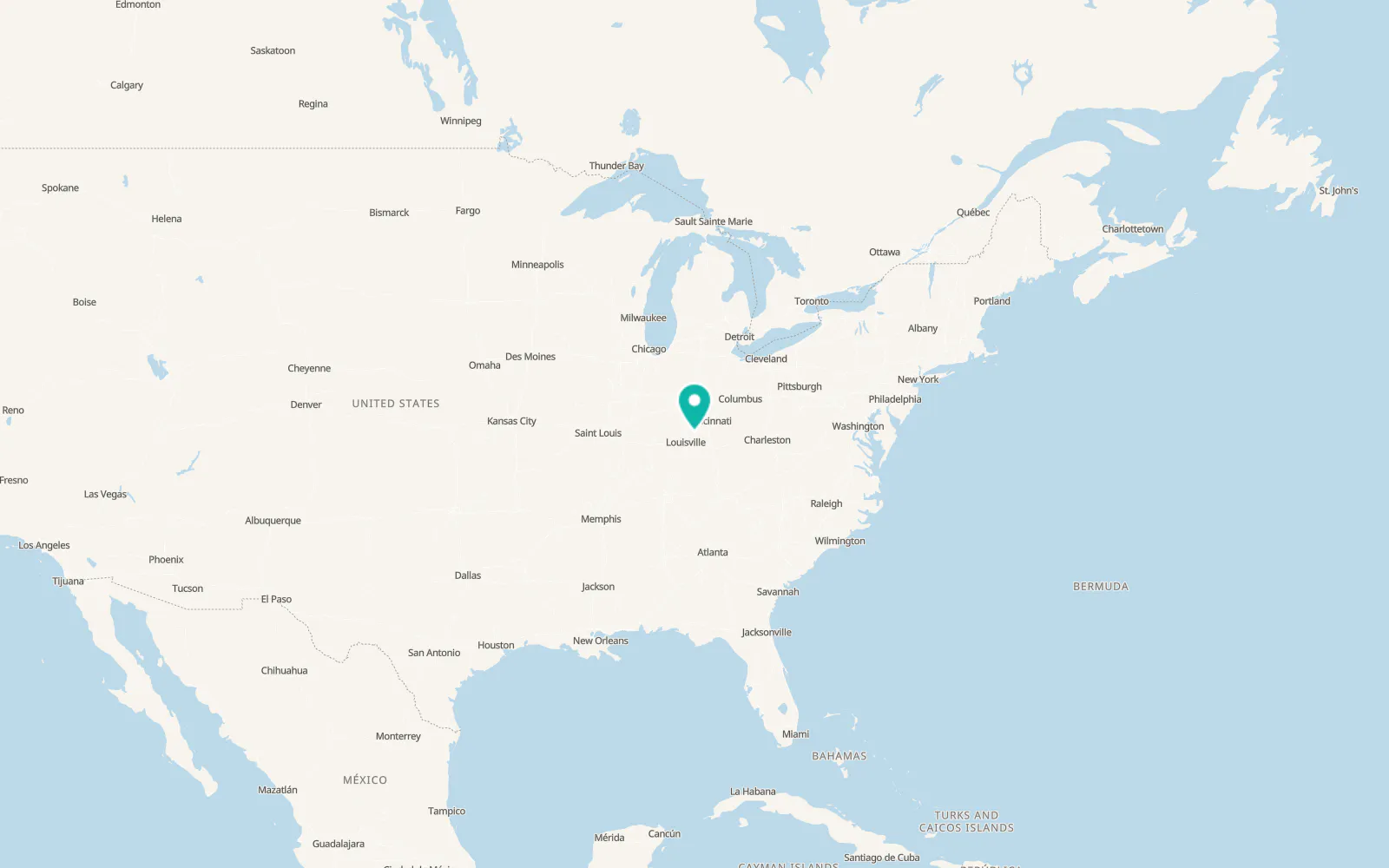 Map of Bedford