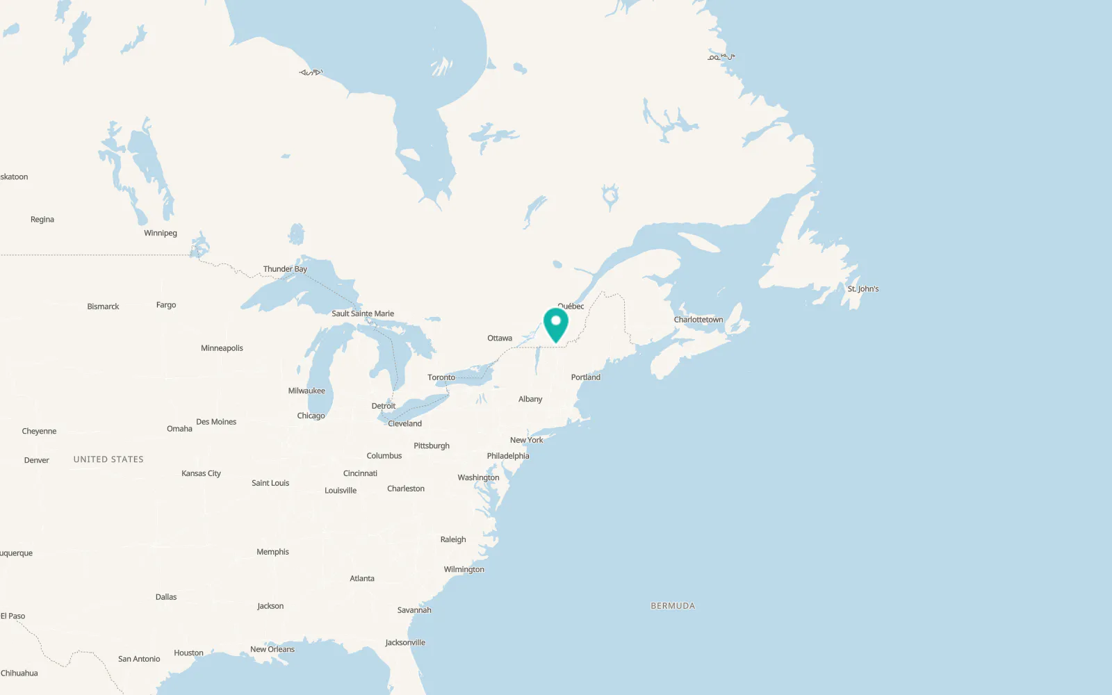 Map of Beebe Plain