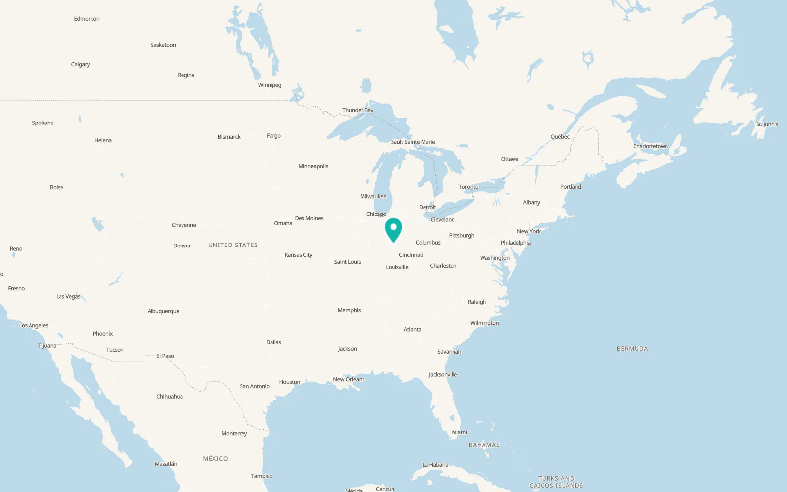 Map of Beech Grove