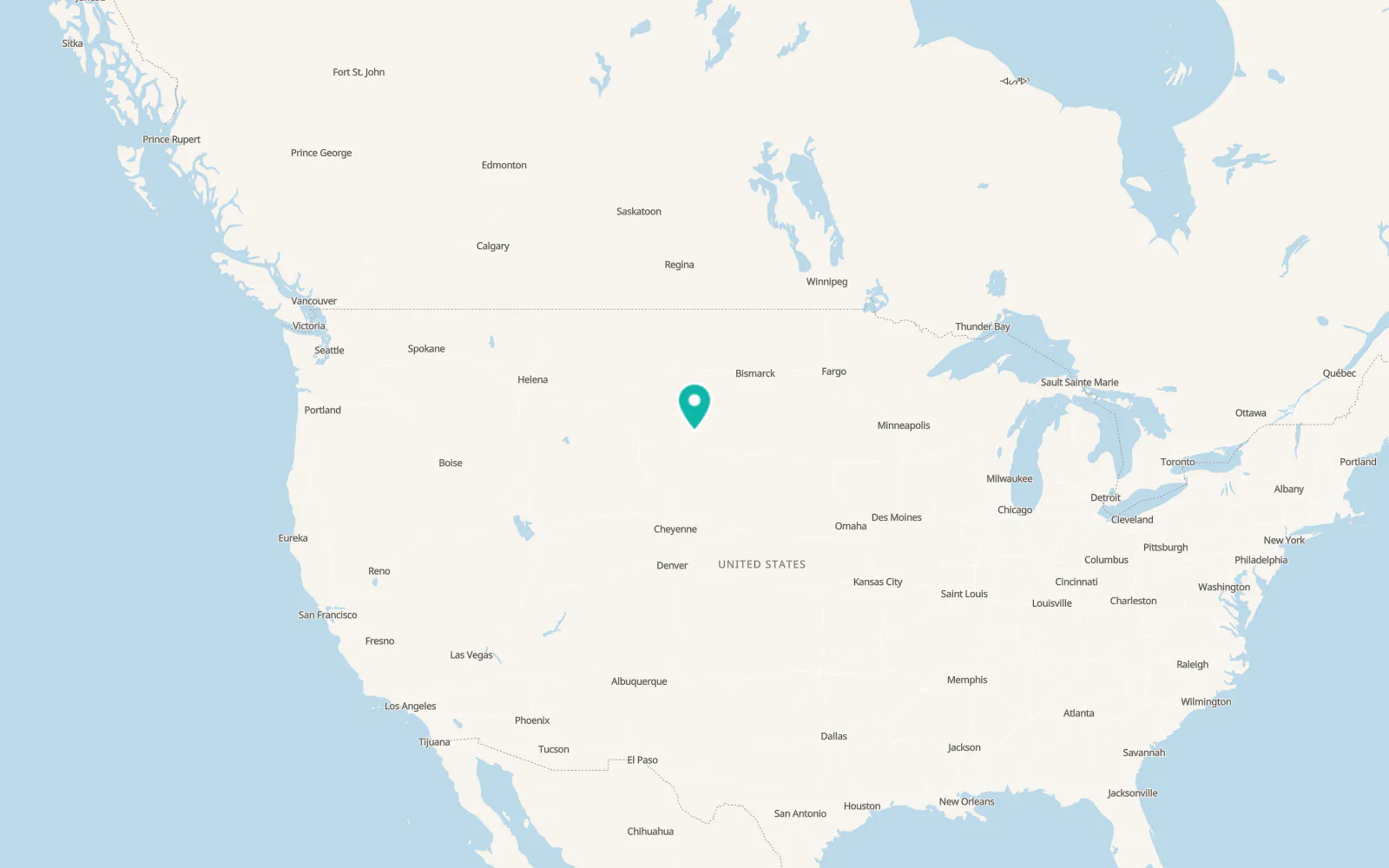 Map of Belle Fourche