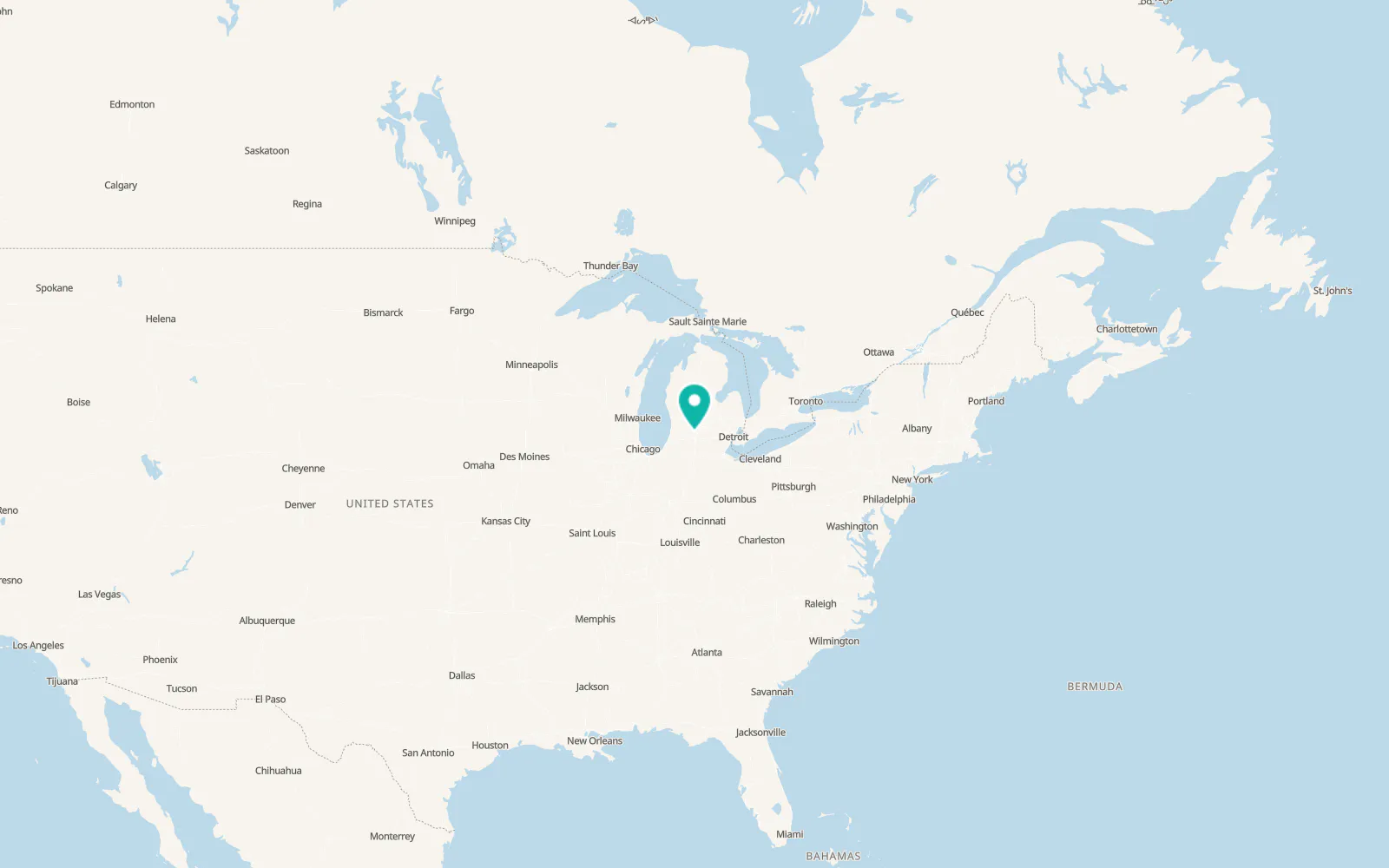 Map of Bellevue