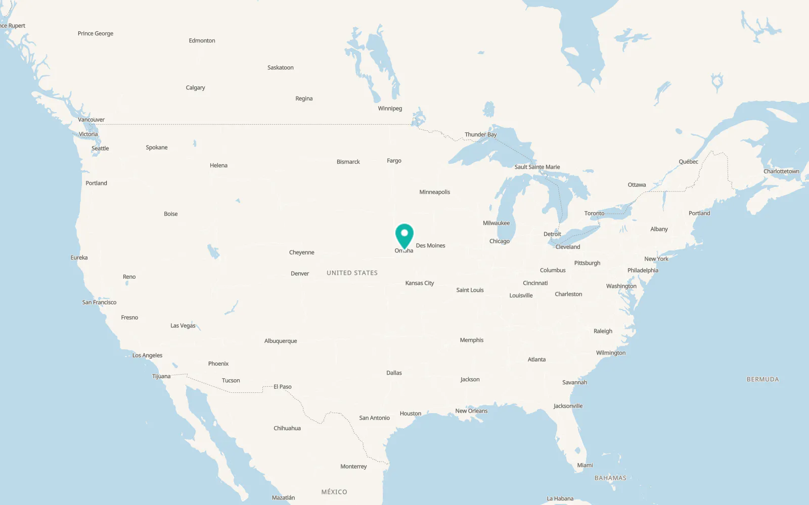 Map of Bellevue