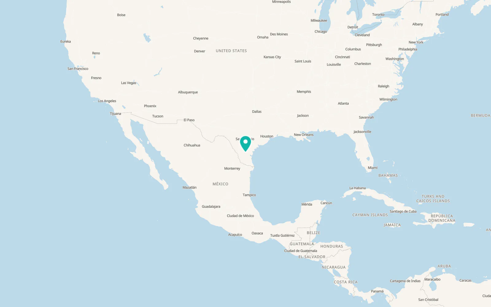 Map of Benavides
