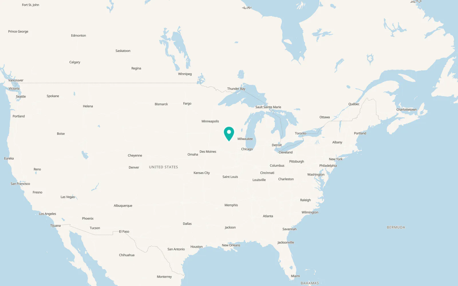 Map of Benton