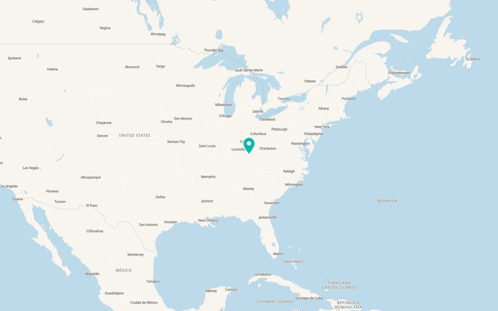 Map of Berea