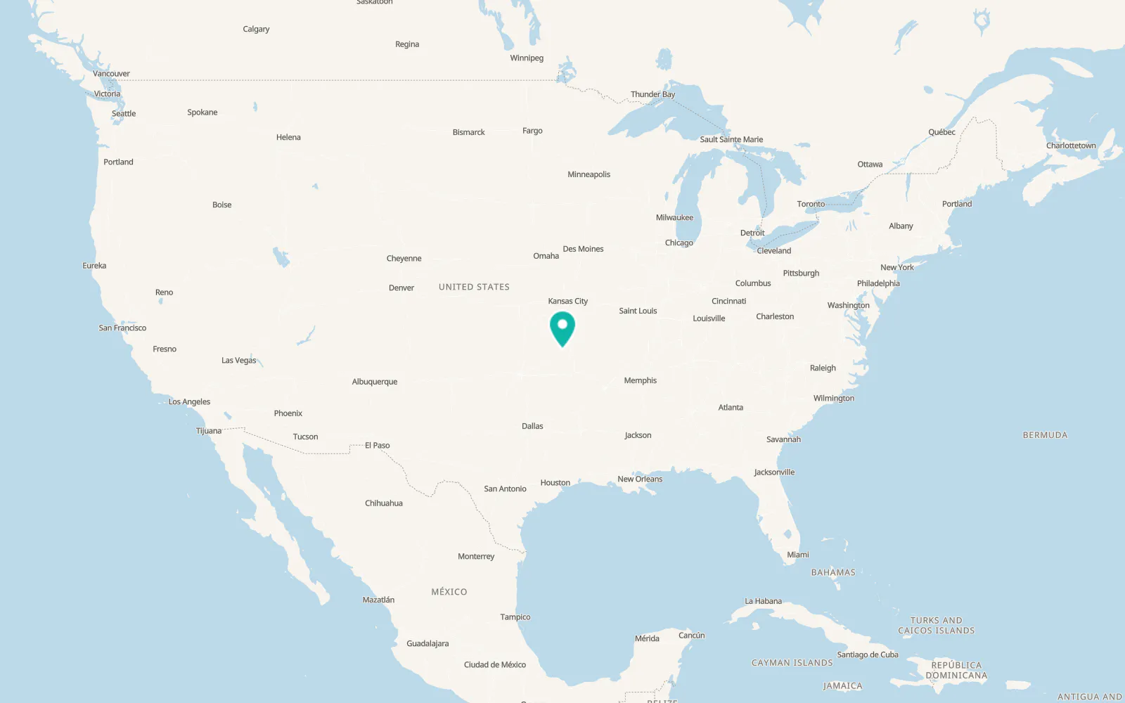 Map of Bernice