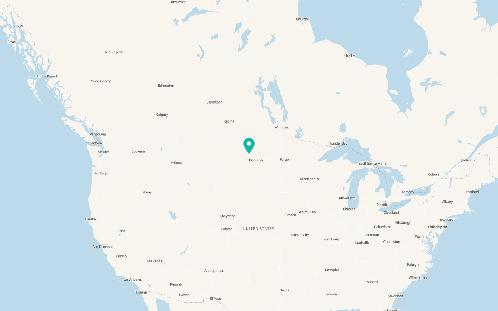 Map of Beulah