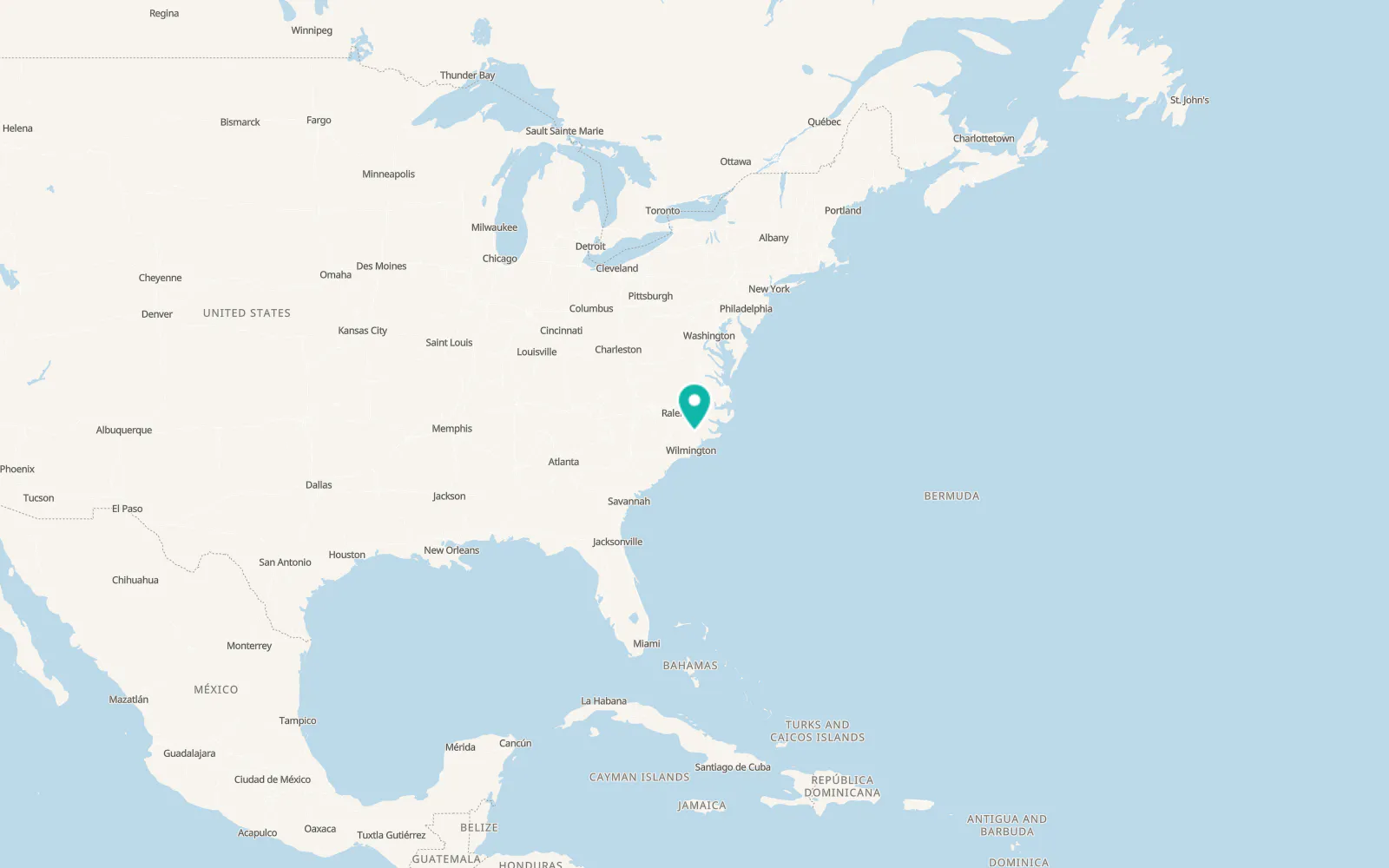 Map of Beulaville