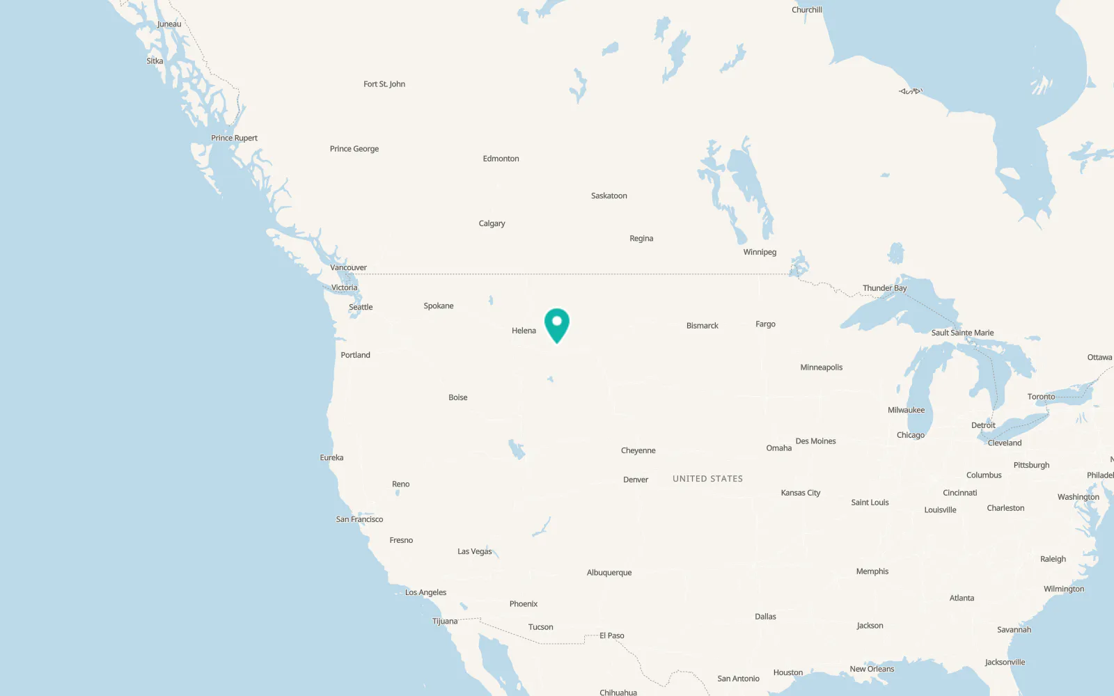 Map of Big Timber