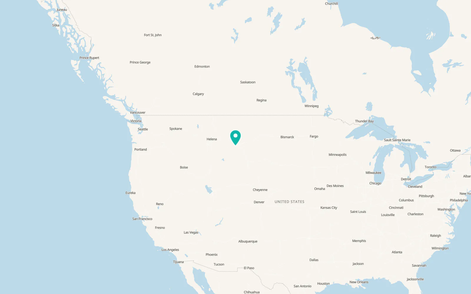 Map of Billings