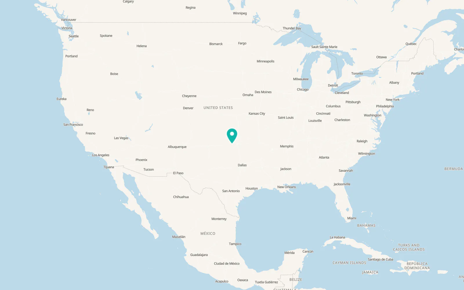 Map of Binger