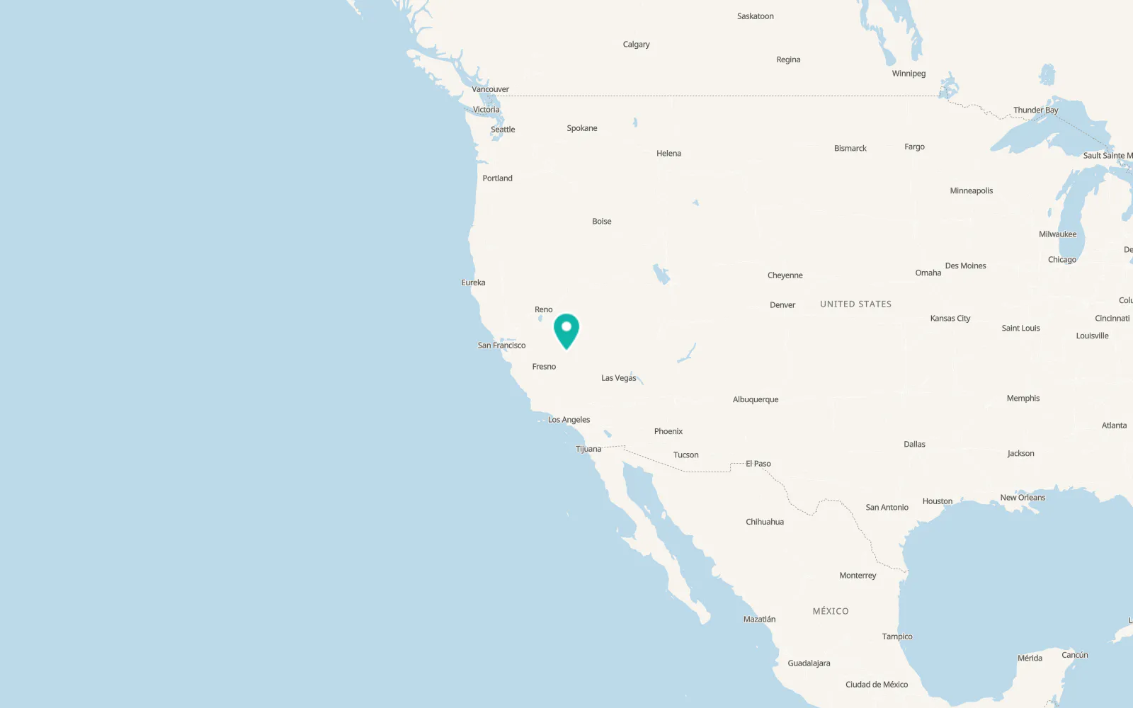 Map of Bishop