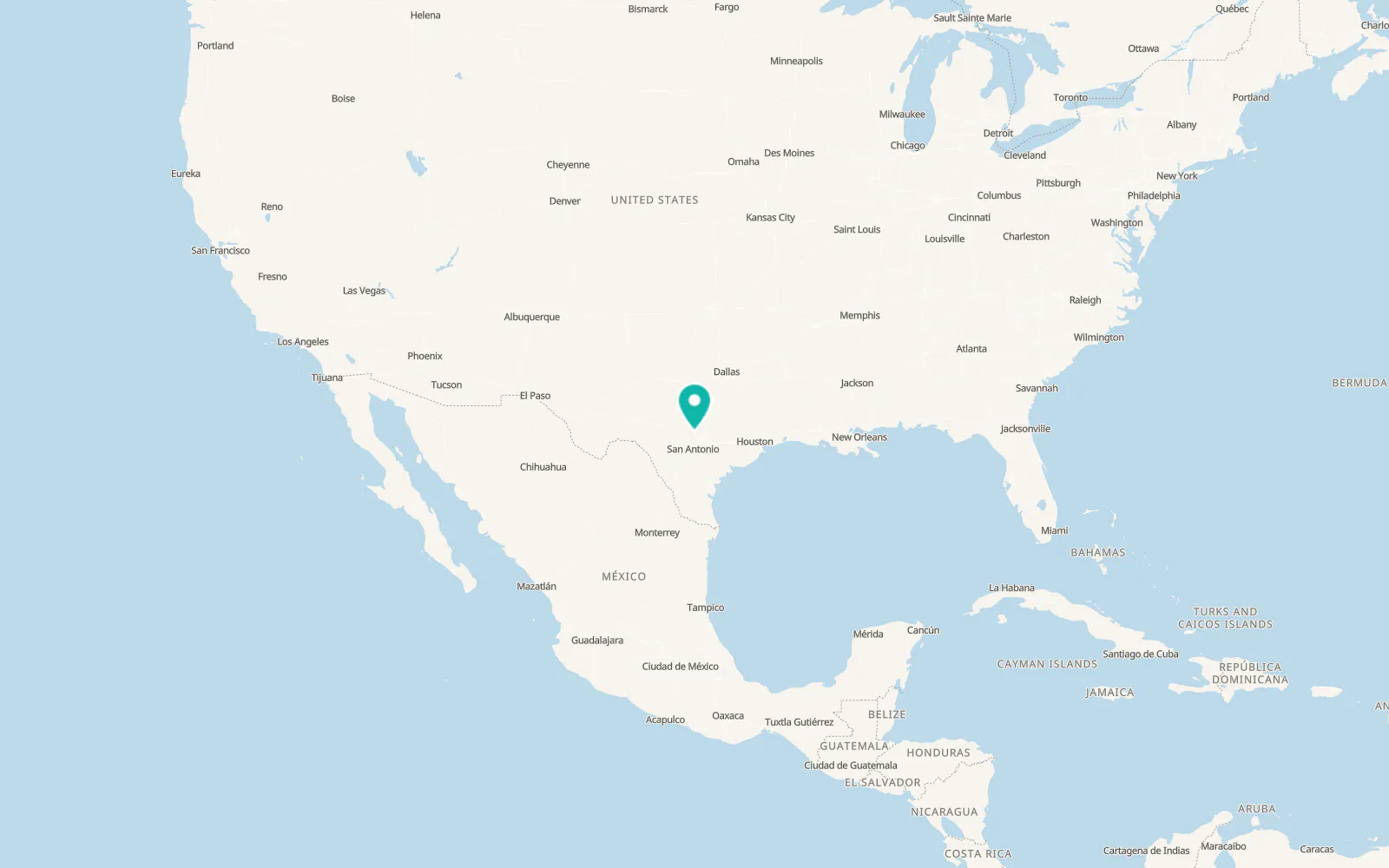 Map of Blanco