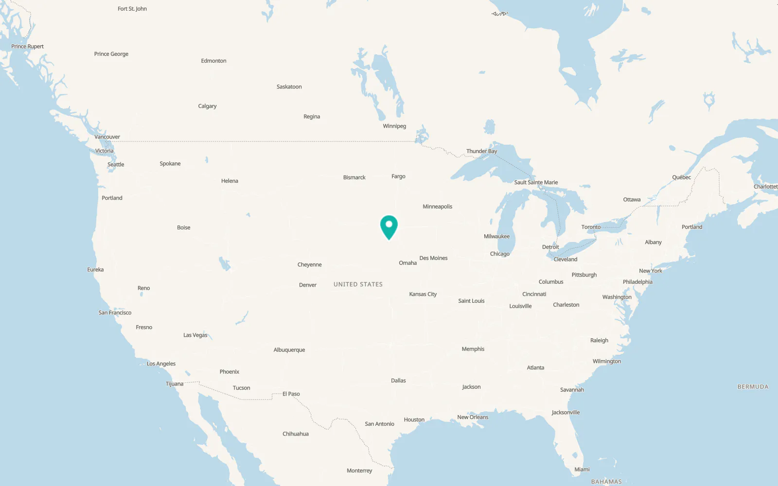 Map of Bloomfield