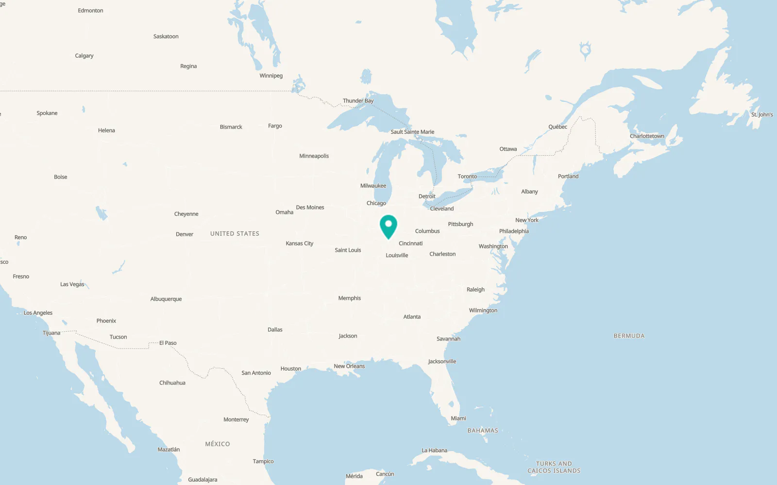 Map of Bloomington
