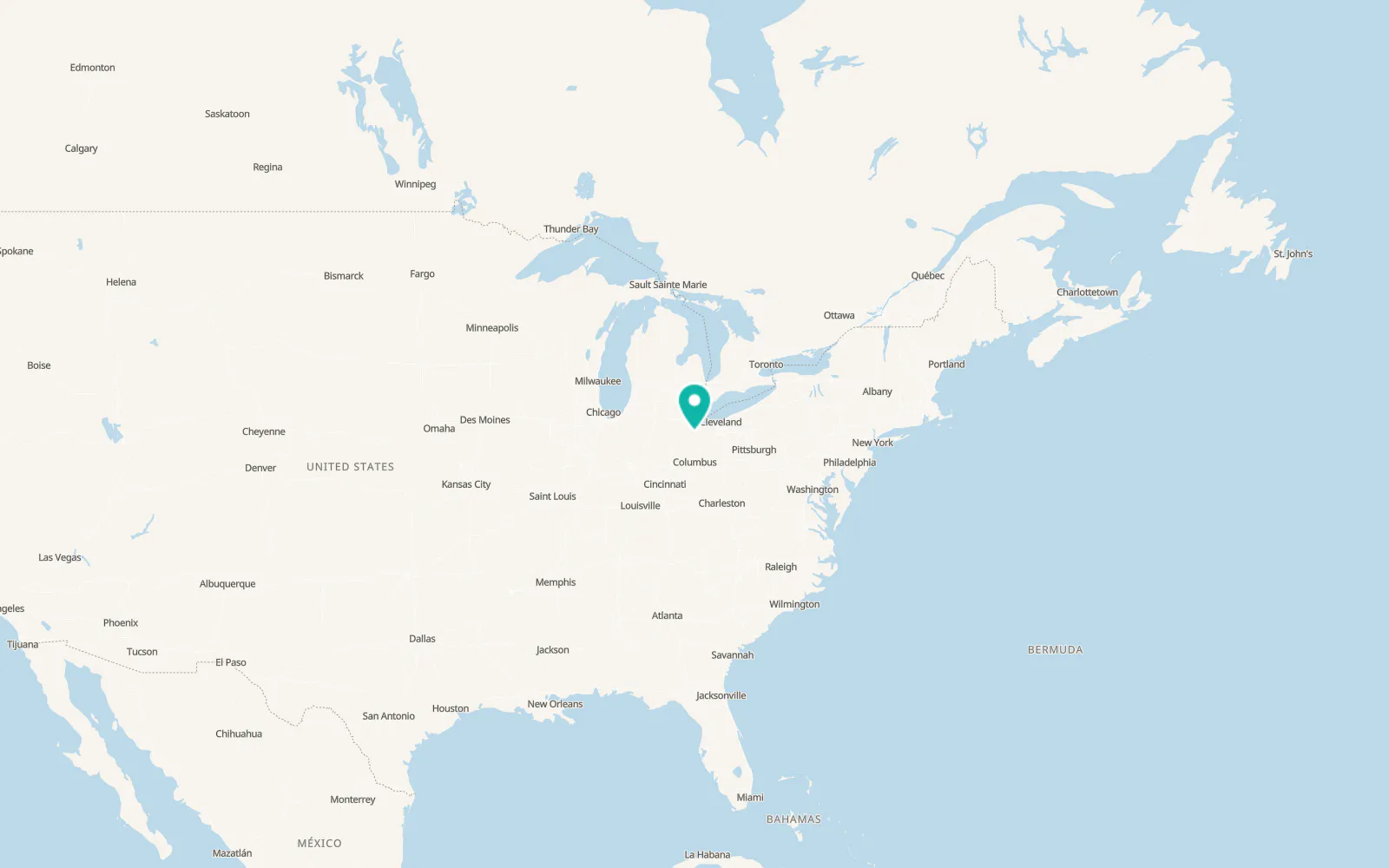 Map of Bloomville