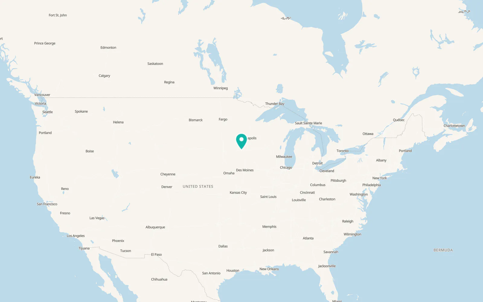 Map of Blue Earth