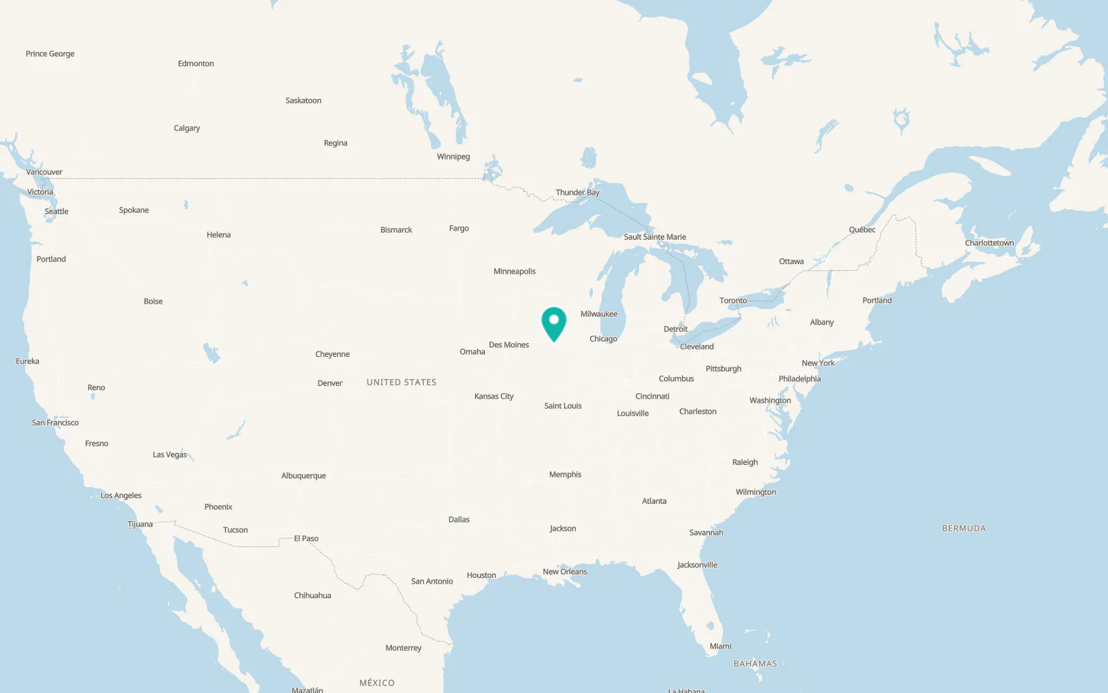 Map of Blue Grass