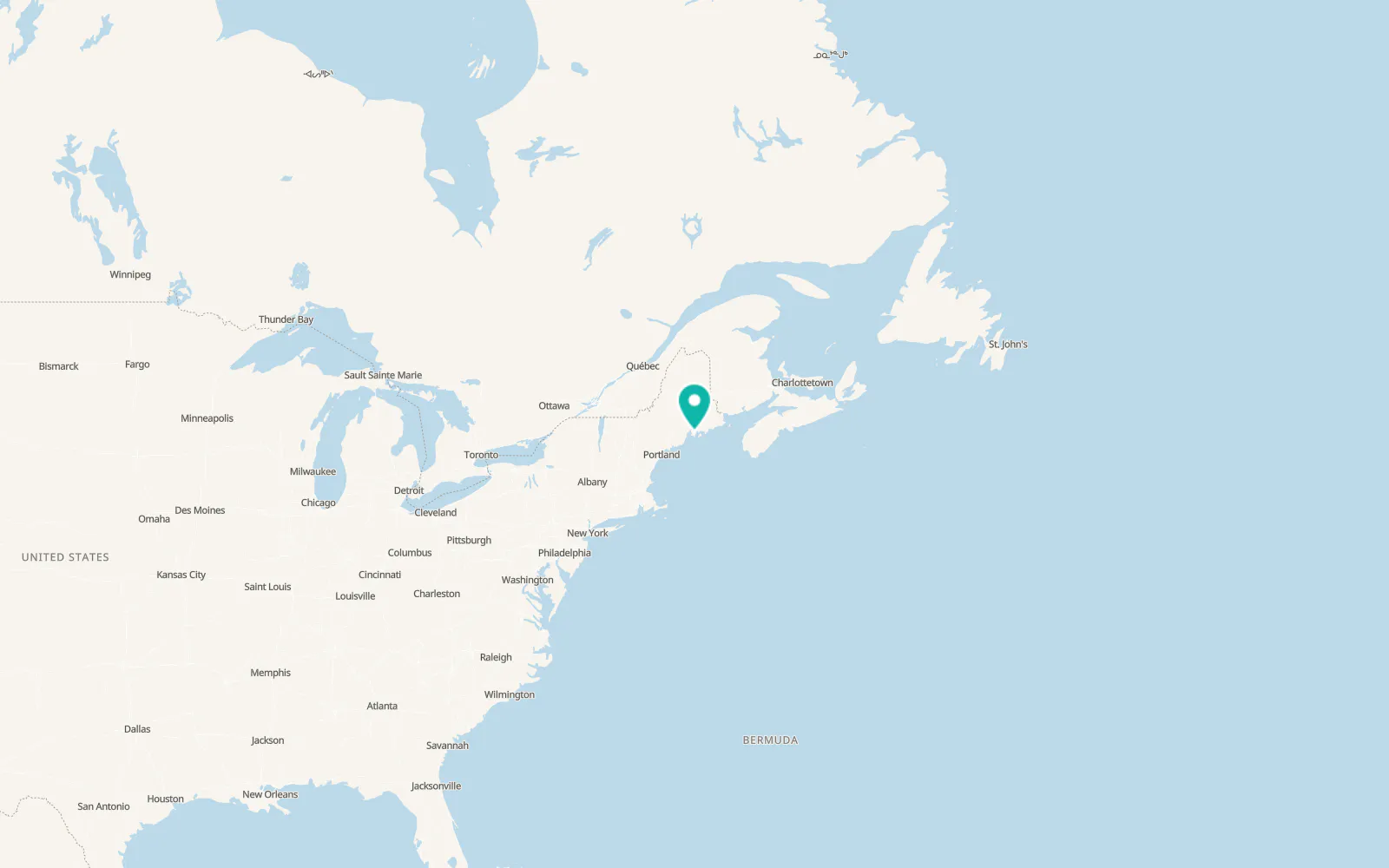 Map of Blue Hill