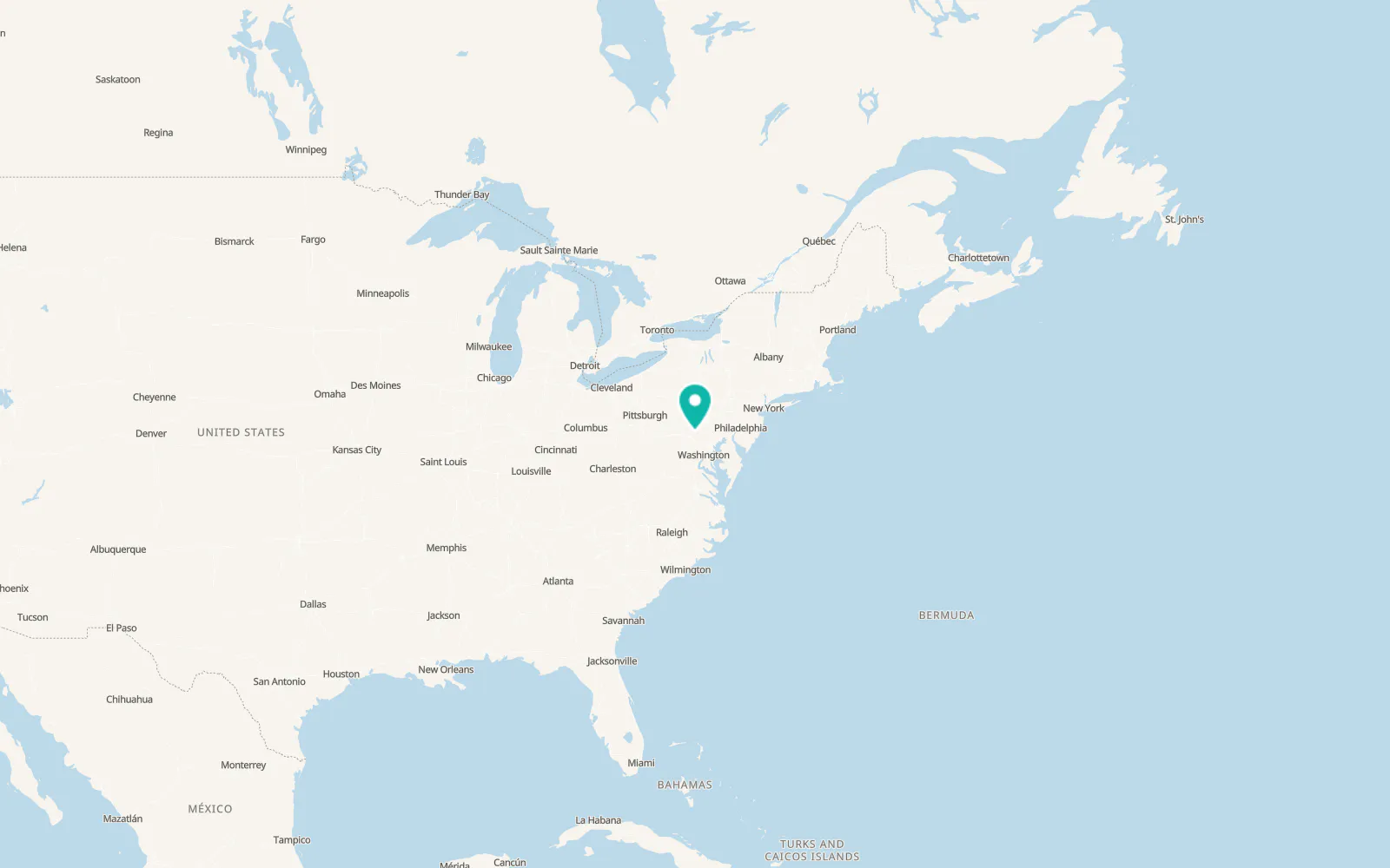 Map of Blue Ridge Summit