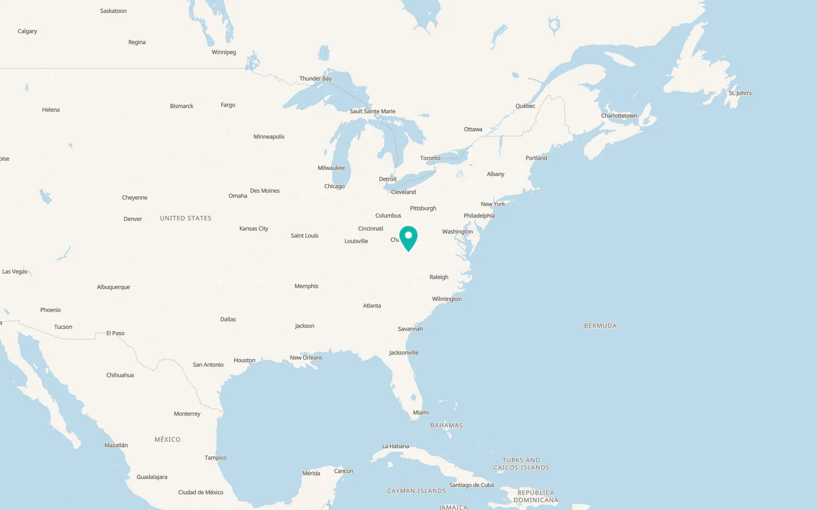 Map of Bluewell