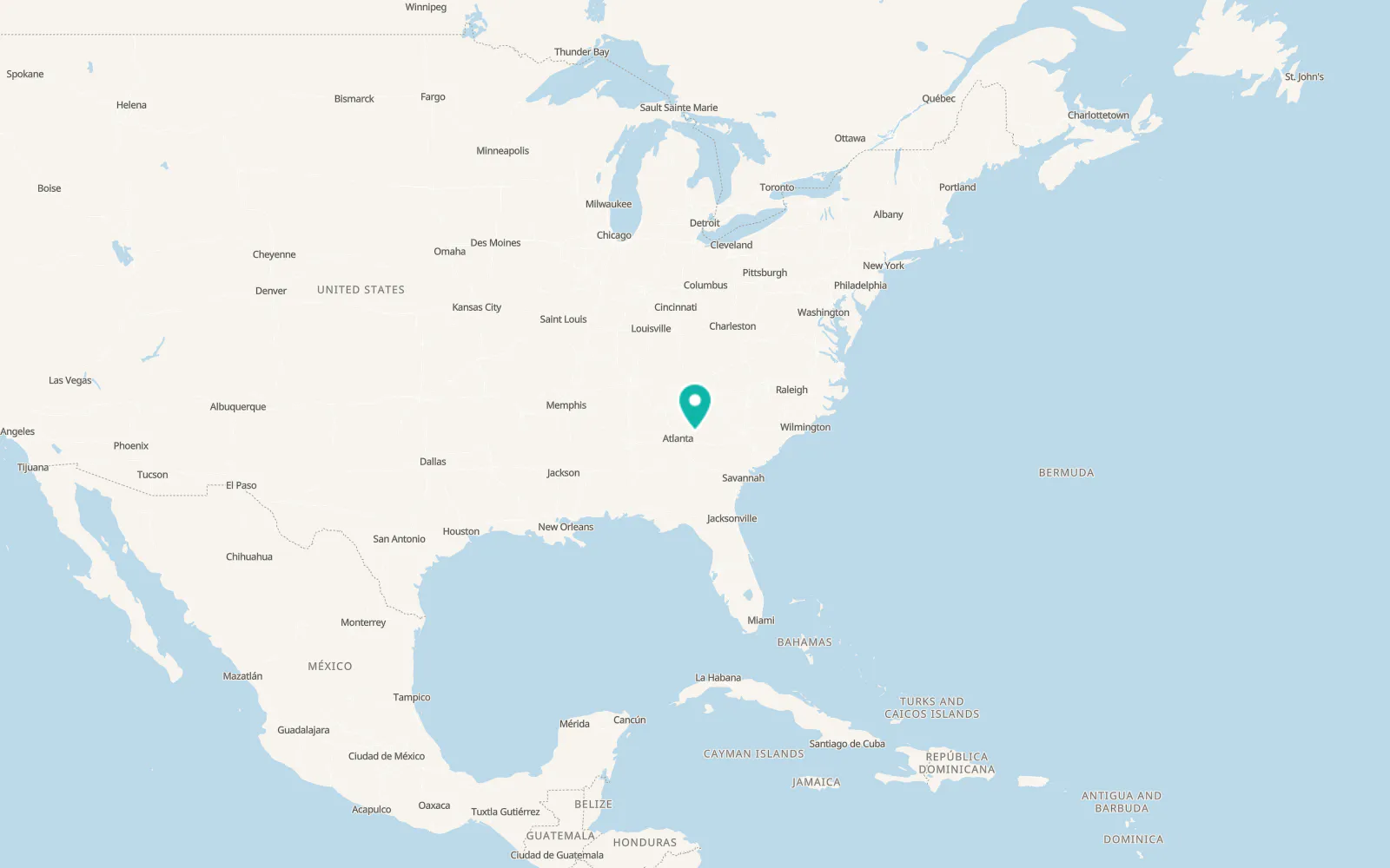 Map of Bogart