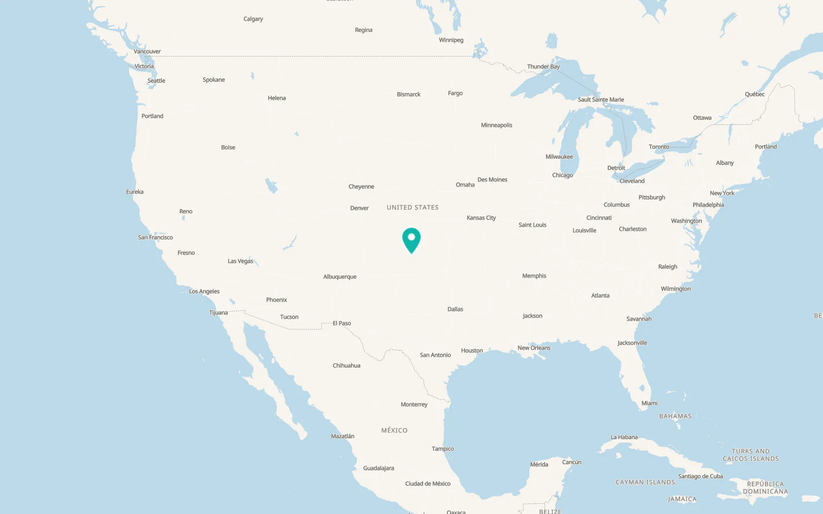 Map of Booker