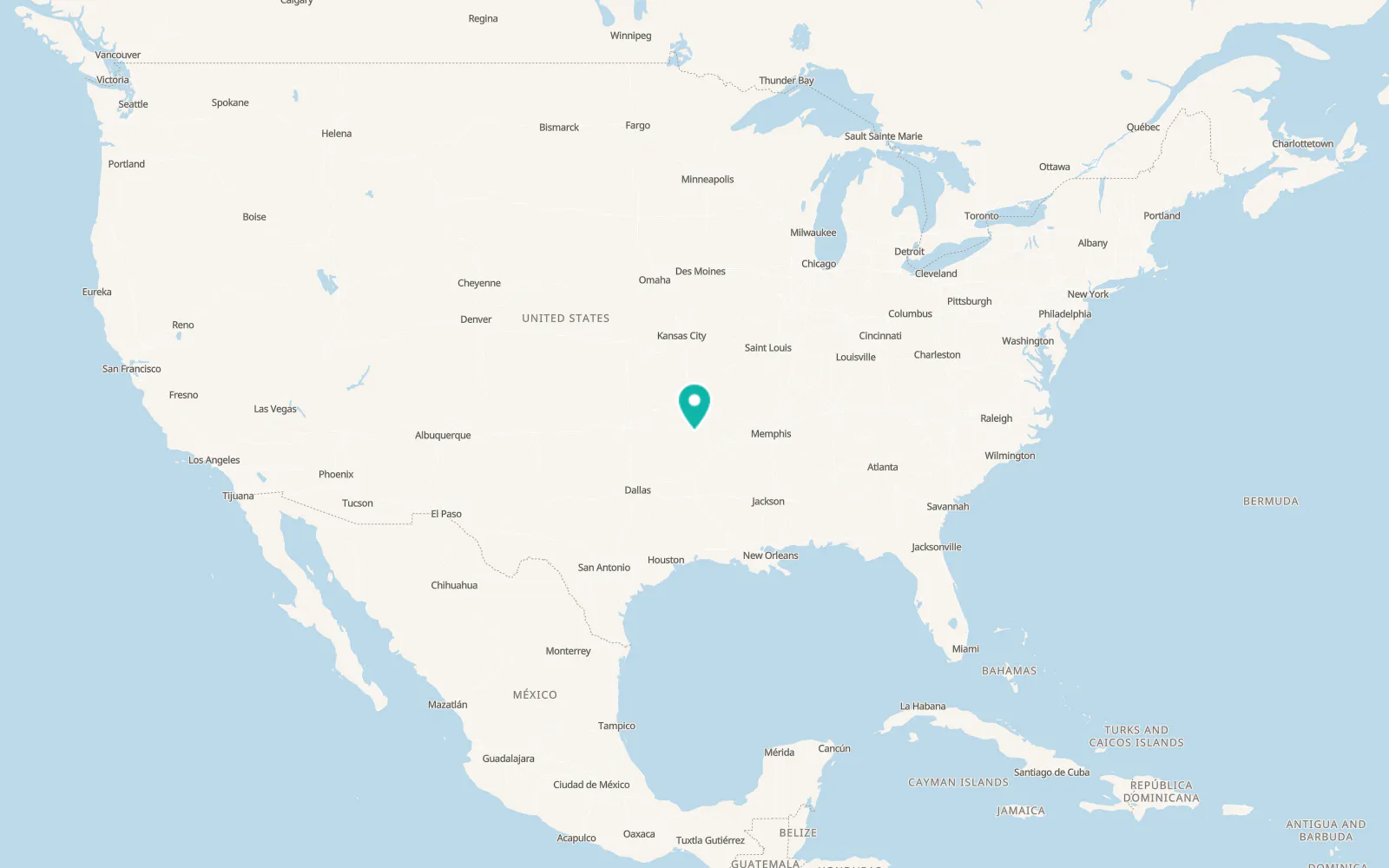 Map of Booneville