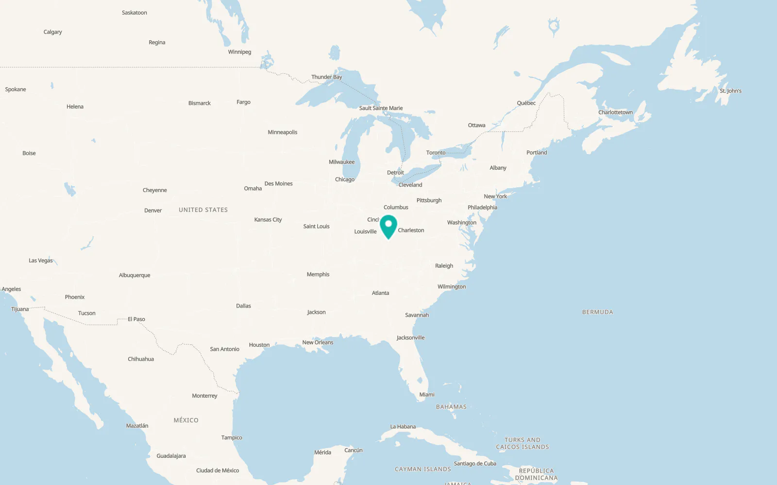 Map of Booneville