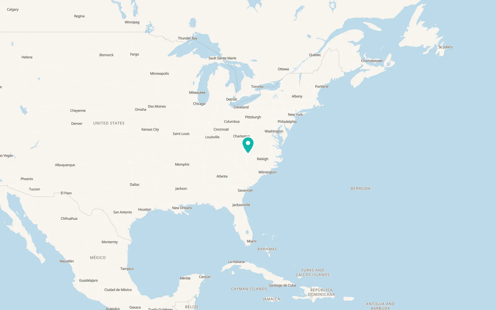 Map of Boonville