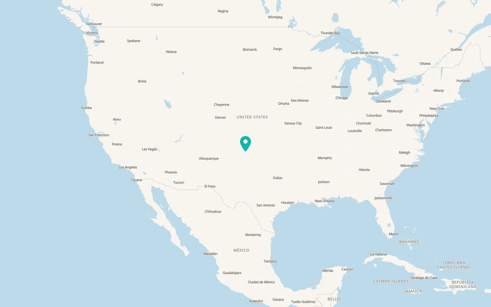 Map of Borger